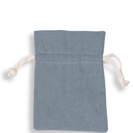 Sacchetto Cotone 12cm  h17cm Sky Blue